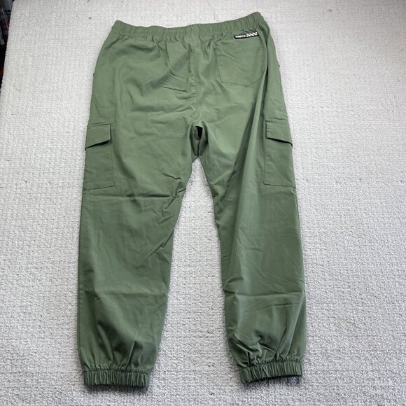RGSTR Military Green Cargo Joggers Pants Tech Pockets Drawstring Mens 2X - Picture 8 of 13